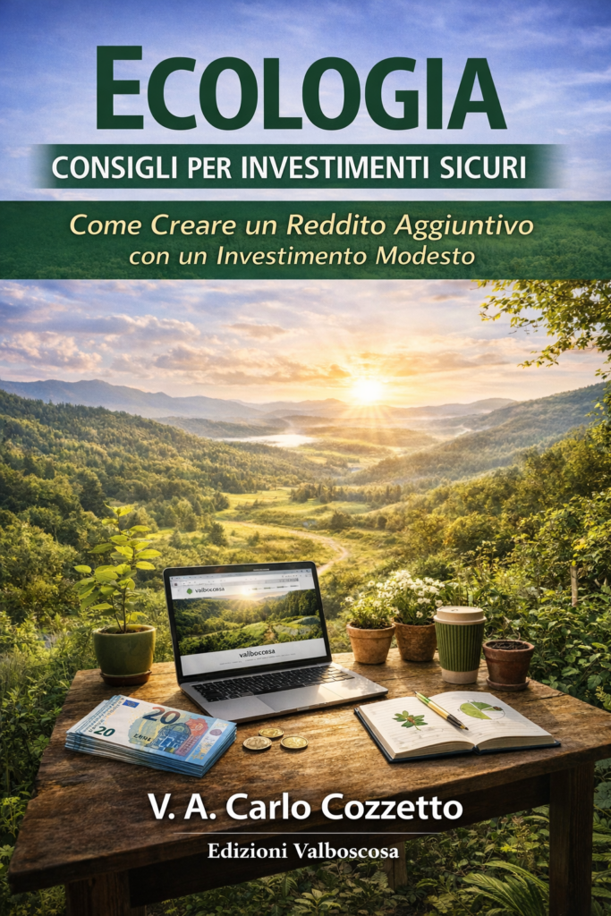 Copertina del libro Guadagnare con l'Ecologia - Consigli per investimenti sicuri - come creare un reddito aggiuntivo con un investimento modesto